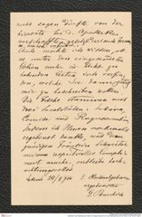 Nachlass Franz Steindachner, Brief von Gregor Bucchich an Franz Steindachner (24.08.1900), Inv.Nr. 62.09, Seite 4